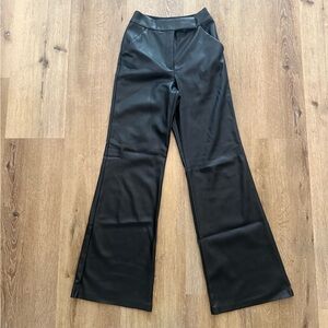 Express Faux Leather High Rise Wide Leg Pants